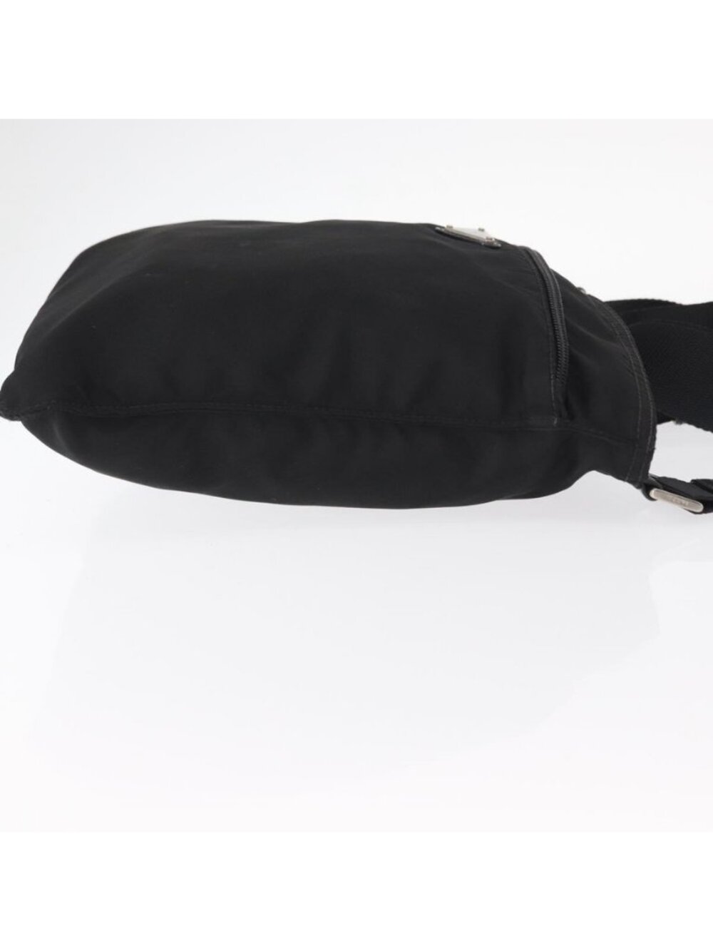 Authentic PRADA Shoulder Bag Nylon Black Silver - Picture 10 of 16